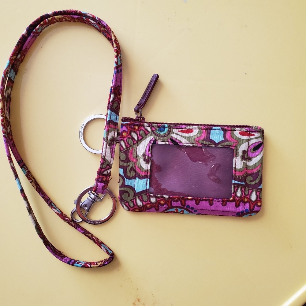 Vera Bradley ID holder & lanyard